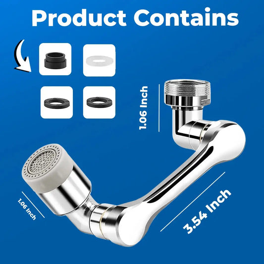 1080° Swivel Faucet Extender with Dual Spray Mode