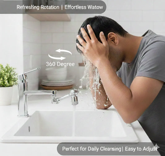 1080° Swivel Faucet Extender with Dual Spray Mode